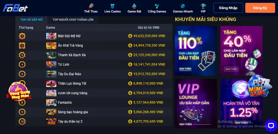 Hệ sinh thái trò chơi đa dạng tại K9BET